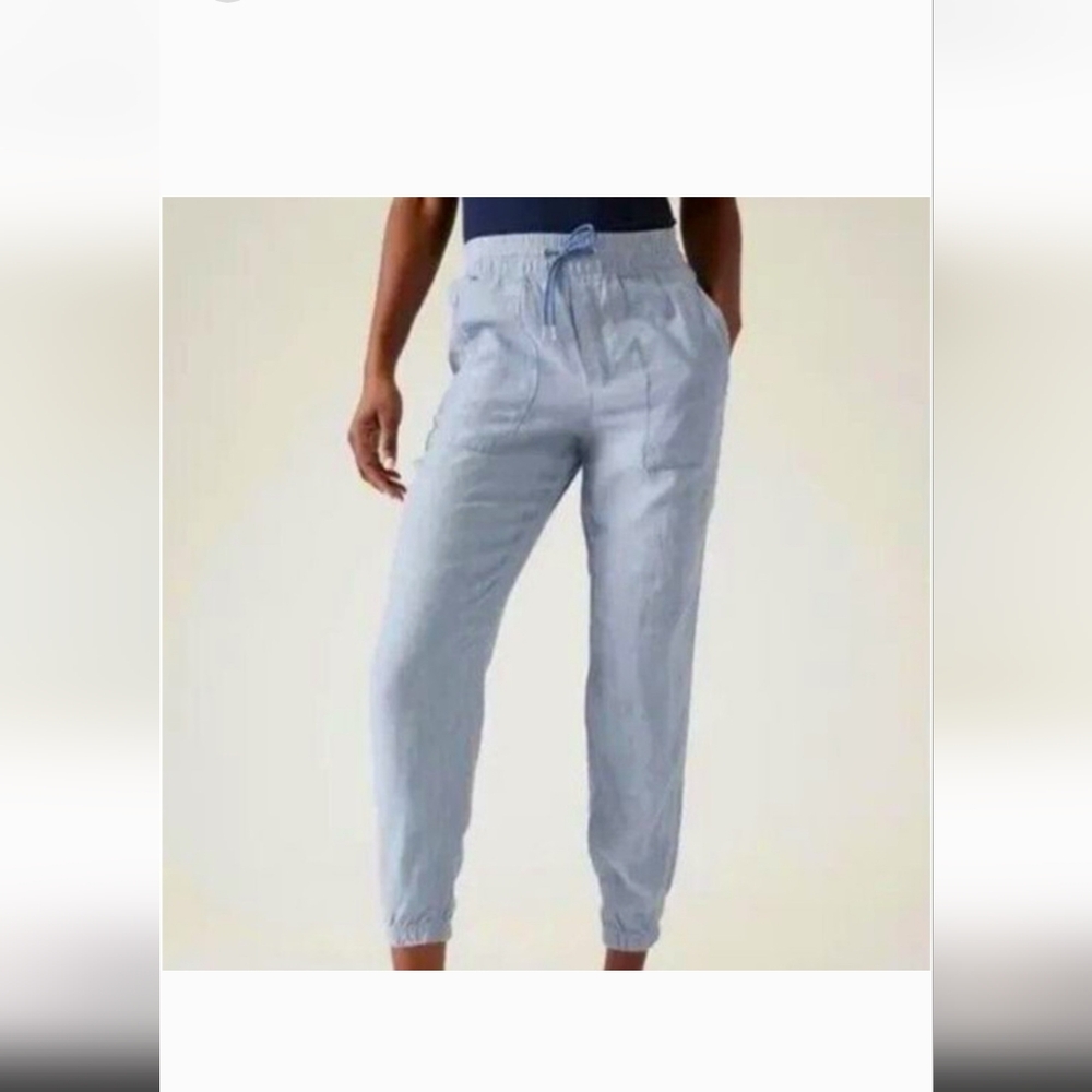 Athleta retreat linen joggers size 6 excellent condition